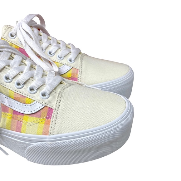 VANS Old Skool Platform Shoes Plaid Multi Sneakers Canvas Women Size VN0A7Q5MGBX - Picture 9 of 11